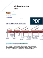 Historia de La Educación Dominicana