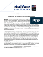 Instructions and Maintenance For 30F Wheeling Machine