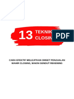 13 Teknik Closing