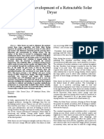 Design and Development of A Retractable Solar Dryer