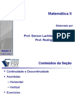 Matemática II: Prof. Gerson Lachtermacher, Ph.D. Prof. Rodrigo Leone, D.SC