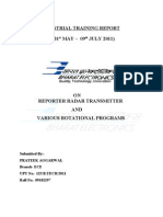 Project Report On Radar Transmitter