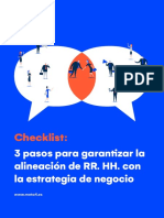 Checklist 3 Pasos para Garantizar La Alineación de RR - Hh. Con La Estrategia de Negocio-HCM Spain