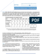 Brasil - Migrações Externas - Imigração: Professorferretto Professorferretto