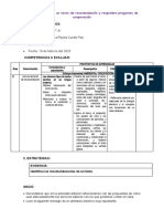 Grado y Sección: 6° "A" Profesor (A) : Bacilia Reyna Curasi Pari Duración: 2 Horas Fecha: 10 de Febrero Del 2023