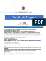 Boletin de Empleo N 306