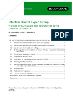 Infection Control Expert Group: The Use of Face Masks and Respirators in The Context of Covid-19