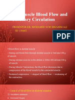 The Muscle Blood Flow and Coronary Circulation