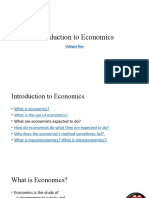 Introduction To Economics: Udayan Roy