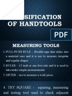 Classification: of Handtools