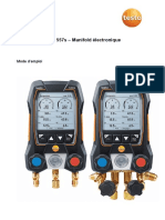 Testo 550s / Testo 557s - Manifold Électronique: Mode D'emploi