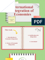 International Integration of Economies: We're All in This Together