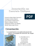 Cimentación en Concreto Ciclópeo