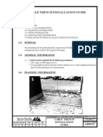 Electrical Canle Trench Specification