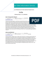 Ramsar Sites Annotated Summary India