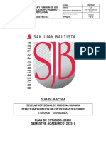 G.P. Estructura y Función de Los Sistemas Del Cuerpo Humano I Histología 2023-I