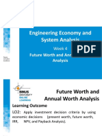 Engineering Economy and System Analysis