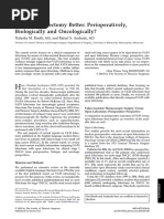 Is VATS Lobectomy Better: Perioperatively, Biologically and Oncologically?