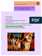 Doctrina Social de La Iglesia: "La Participación de Los Cristianos en La Vida Pública Y La Comunidad Política"