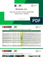 EEA Pichanaki - Avance de Metas. Agenda 2021