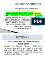 English For Specific Purposes: Raguerreros@ube - Edu.ec