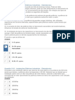 Questão 1/10 - Instalações Elétricas Industriais - Eletrotécnica