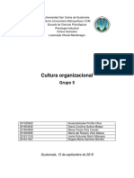 Cultura Organizacional: Grupo 5