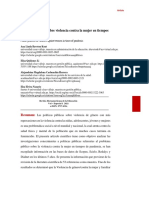 Políticas Públicas Sobre Violencia Contra La Mujer en Tiempos de Pandemia