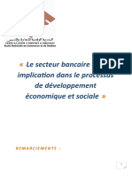 Le Secteur Bancaire Et Son Implication Dans Le Processus de Développement Économique Et Sociale