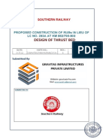 Design of Thrust Bed: Proposed Construction of Rubs in Lieu of LC NO. 293A AT KM 882/700-800