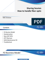 Sharing Session How To Handle Fiber Optic: NOC Division