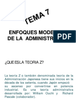 Enfoques Modernos de La Administracion