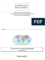 ETAT Et Relations Internationales