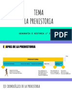 Tema La Prehistoria: Geografía E Historia 1º Eso