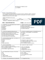 Prueba Ciencias de 6°capas de La Tierra Atmosfera Hidrosfera Litosfera