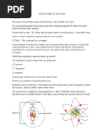 Structure of An Atom