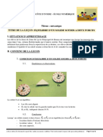 PC 3ème - L3 - Equlibre D Un Solide Soumis A Deux Forces NV CANEVAS