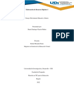 Elaboración de Recursos Digitales I - Ensayo M.E.A - Act. I