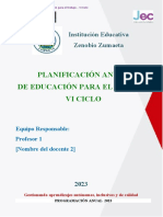 Plan Anual Ept. Vi Ciclo