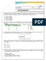 Lista de Exercícios