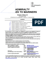 Admiralty Notices To Mariners: Weekly Edition 04