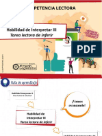 Habilidad de Interpretar III: Tarea Lectora de Inferir