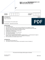 Cambridge IGCSE: MATHEMATICS 0580/22