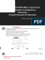 Fundamentos Del Cálculo Coordenadas Rectangulares Funciones Transformación de Funciones