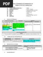 Sesión de La Experiencia de Aprendizaje N 07