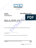 Nte Inen Iec 60215extracto