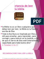 La Importancia de Leer La Biblia