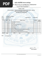 Semester Marksheet 