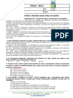 Avaliação NR-35 - Resposta