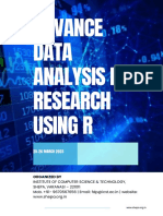 Advance Data Analysis in Research Using R: 25-26 MARCH 2023